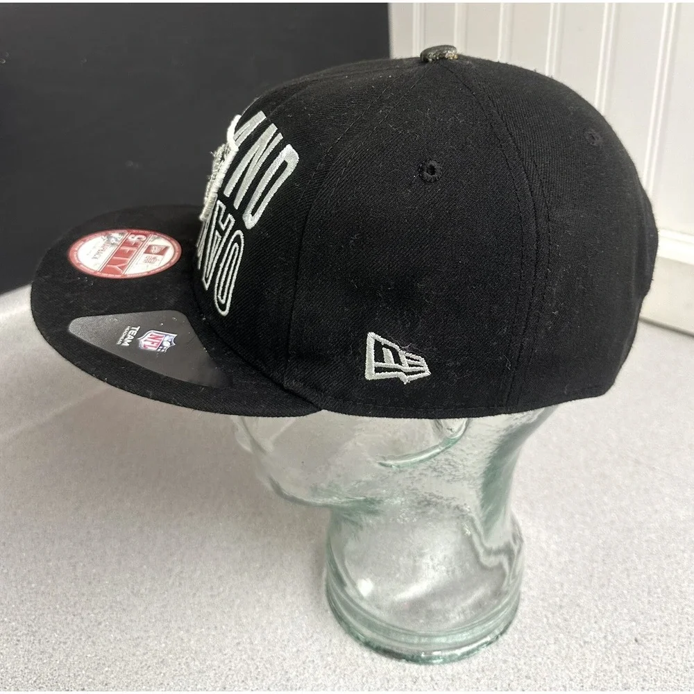 New Era Las Vegas Raiders 59FIFTY Fitted Snapback Hat Black OAKLAND HTF